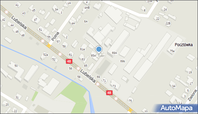 Kozienice, Lubelska, 67A, mapa Kozienice