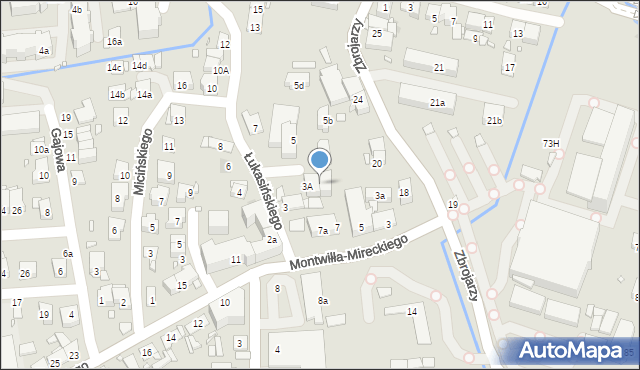 Kraków, Łukasińskiego Waleriana, mjr., 3B, mapa Krakowa