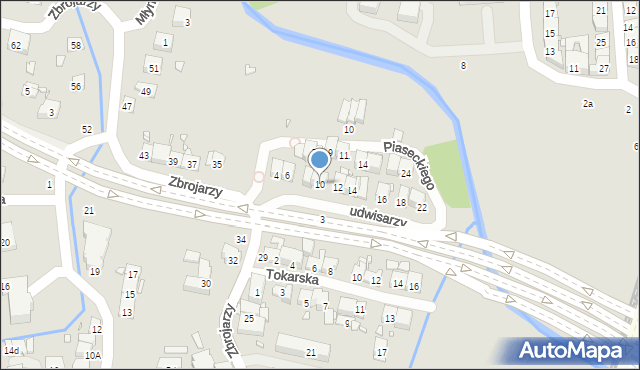 Kraków, Ludwisarzy, 10, mapa Krakowa