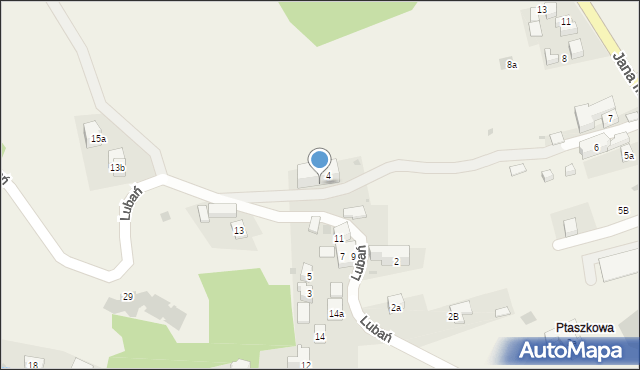 Krościenko nad Dunajcem, Lubań, 4A, mapa Krościenko nad Dunajcem