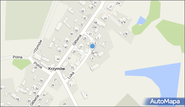 Krzymów, Luka, 3A, mapa Krzymów