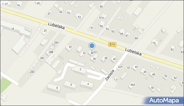 Kurów, Lubelska, 34, mapa Kurów