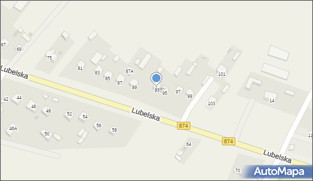 Kurów, Lubelska, 93, mapa Kurów