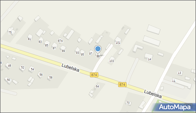 Kurów, Lubelska, 99, mapa Kurów