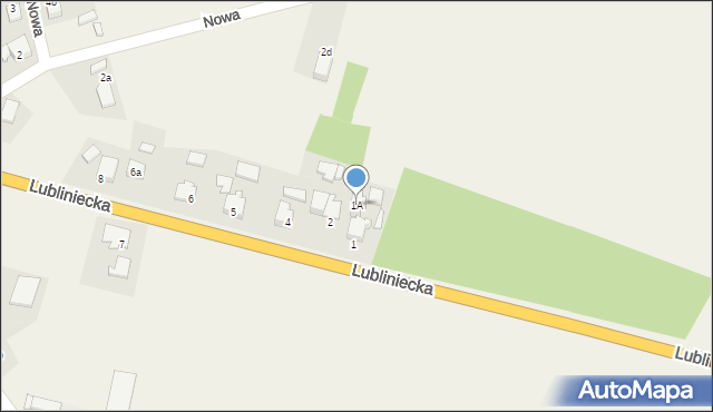 Lisowice, Lubliniecka, 1A, mapa Lisowice