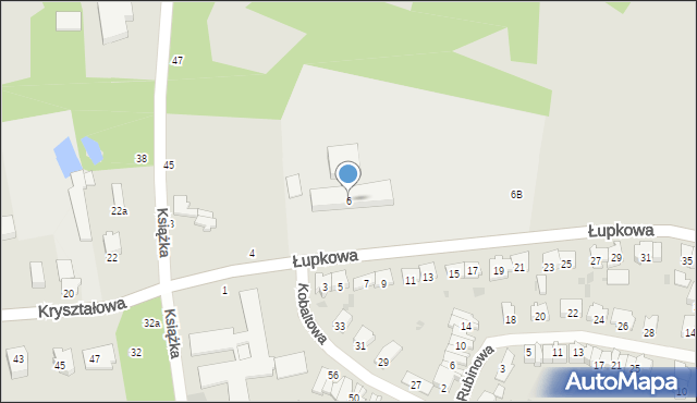 Łódź, Łupkowa, 6, mapa Łodzi