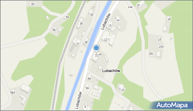 Lubachów, Lubachów, 11, mapa Lubachów