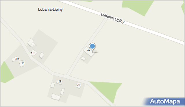 Lubania-Lipiny, Lubania-Lipiny, 29a, mapa Lubania-Lipiny