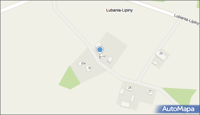 Lubania-Lipiny, Lubania-Lipiny, 31, mapa Lubania-Lipiny