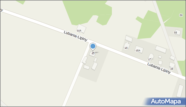 Lubania-Lipiny, Lubania-Lipiny, 45, mapa Lubania-Lipiny