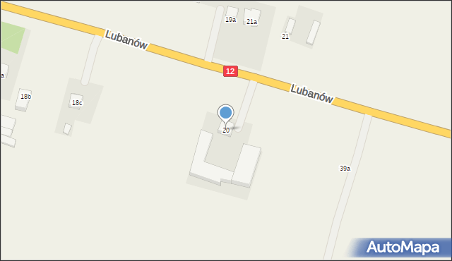 Lubanów, Lubanów, 20, mapa Lubanów