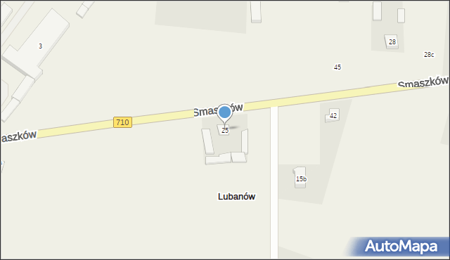 Lubanów, Lubanów, 25, mapa Lubanów