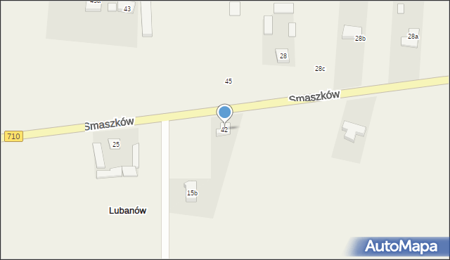 Lubanów, Lubanów, 42, mapa Lubanów