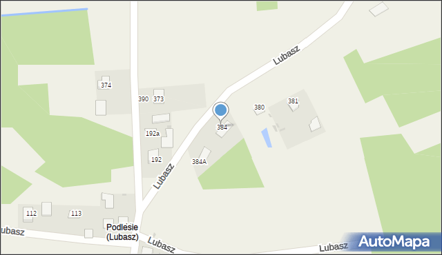 Lubasz, Lubasz, 384, mapa Lubasz