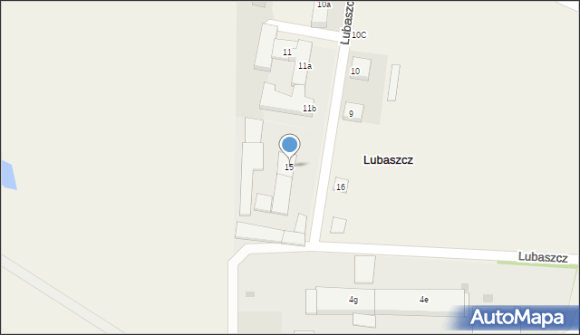 Lubaszcz, Lubaszcz, 15, mapa Lubaszcz