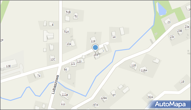 Lubaszowa, Lubaszowa, 103, mapa Lubaszowa