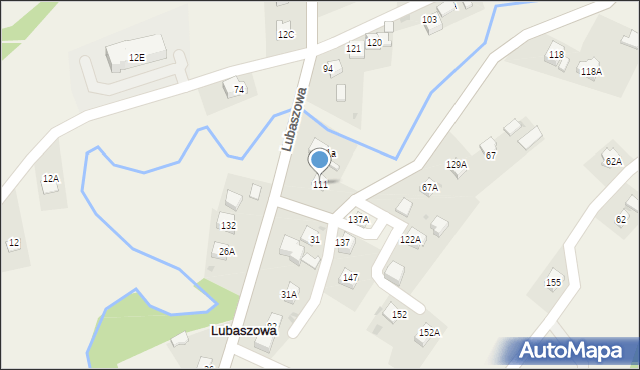 Lubaszowa, Lubaszowa, 111, mapa Lubaszowa