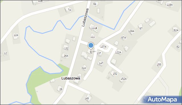 Lubaszowa, Lubaszowa, 31, mapa Lubaszowa