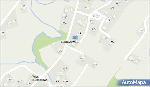 Lubaszowa, Lubaszowa, 82A, mapa Lubaszowa