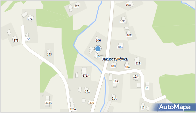 Lubatowa, Lubatowa, 10, mapa Lubatowa