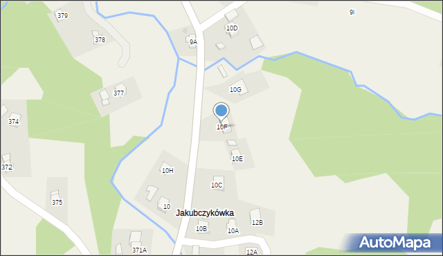 Lubatowa, Lubatowa, 10F, mapa Lubatowa