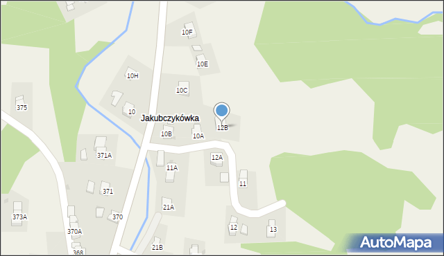 Lubatowa, Lubatowa, 12B, mapa Lubatowa