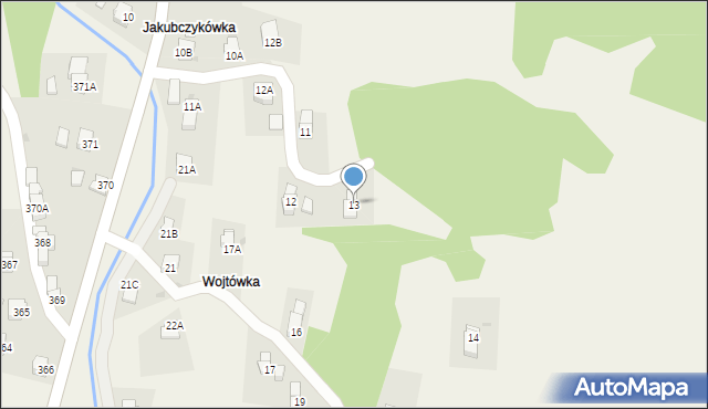 Lubatowa, Lubatowa, 13, mapa Lubatowa