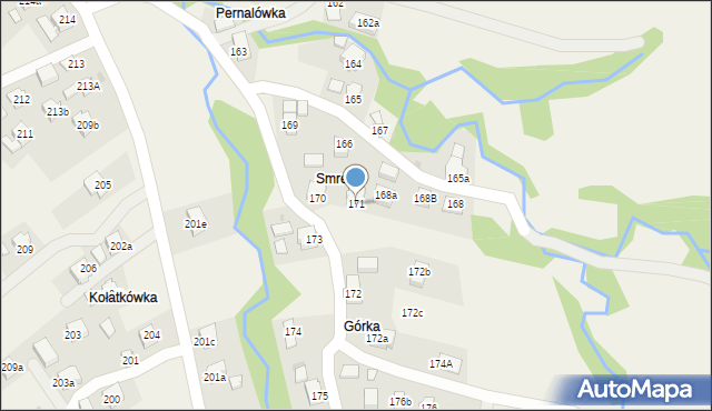 Lubatowa, Lubatowa, 171, mapa Lubatowa