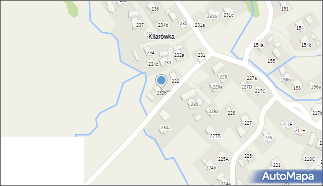 Lubatowa, Lubatowa, 232b, mapa Lubatowa