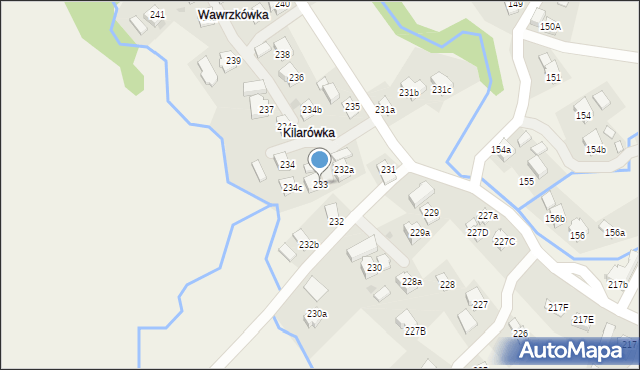 Lubatowa, Lubatowa, 233, mapa Lubatowa