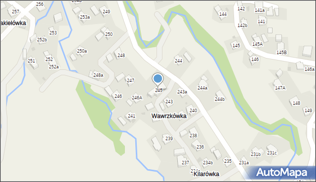 Lubatowa, Lubatowa, 245, mapa Lubatowa