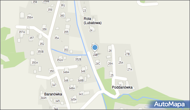 Lubatowa, Lubatowa, 24B, mapa Lubatowa