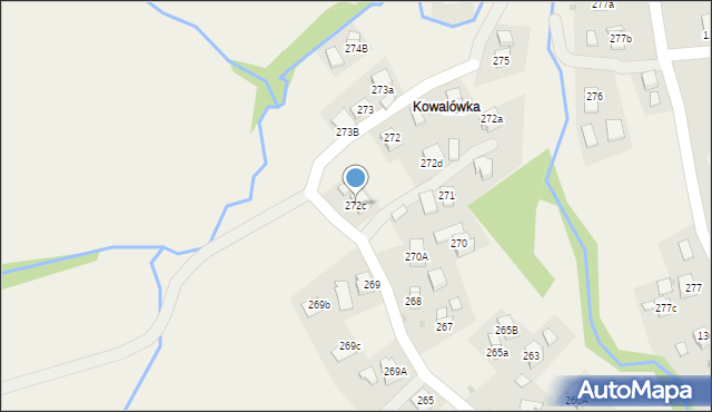 Lubatowa, Lubatowa, 272c, mapa Lubatowa