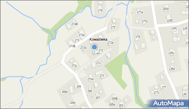 Lubatowa, Lubatowa, 272d, mapa Lubatowa