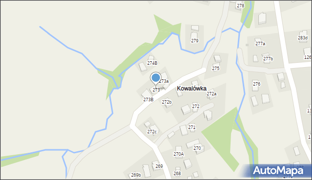 Lubatowa, Lubatowa, 273, mapa Lubatowa