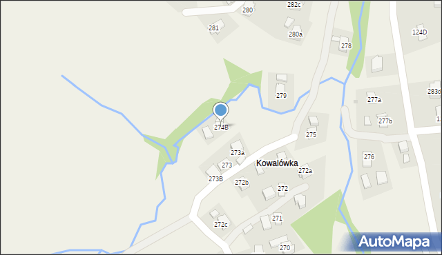 Lubatowa, Lubatowa, 274B, mapa Lubatowa
