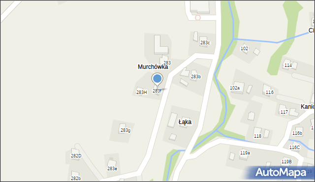 Lubatowa, Lubatowa, 283f, mapa Lubatowa