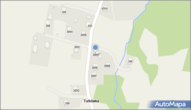 Lubatowa, Lubatowa, 395A, mapa Lubatowa