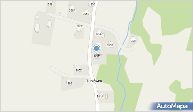 Lubatowa, Lubatowa, 395F, mapa Lubatowa