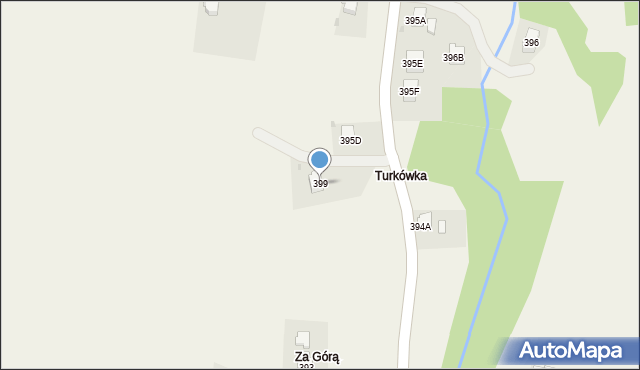 Lubatowa, Lubatowa, 399, mapa Lubatowa