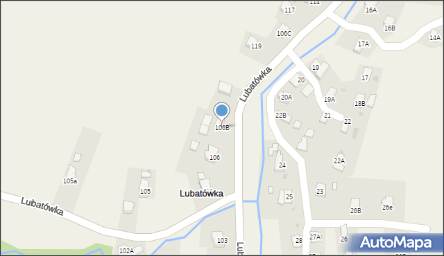 Lubatówka, Lubatówka, 106B, mapa Lubatówka