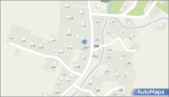 Lubatówka, Lubatówka, 107D, mapa Lubatówka