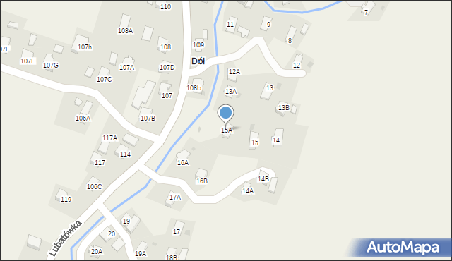 Lubatówka, Lubatówka, 15A, mapa Lubatówka