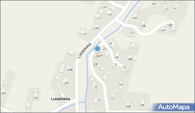 Lubatówka, Lubatówka, 20A, mapa Lubatówka