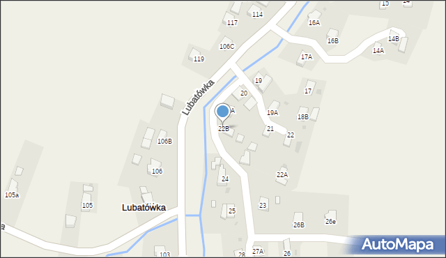 Lubatówka, Lubatówka, 22B, mapa Lubatówka