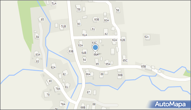 Lubatówka, Lubatówka, 64A, mapa Lubatówka