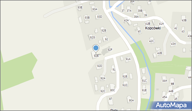 Lubatówka, Lubatówka, 92E, mapa Lubatówka