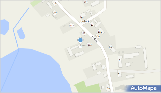 Lubcz, Lubcz, 11, mapa Lubcz