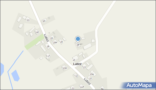 Lubcz, Lubcz, 15, mapa Lubcz
