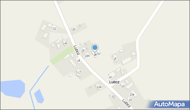 Lubcz, Lubcz, 16, mapa Lubcz